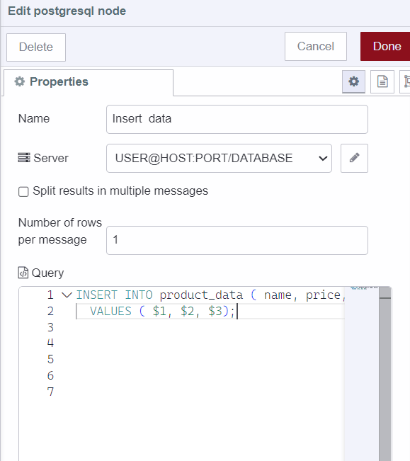 Inserting data into database "Inserting data into database"